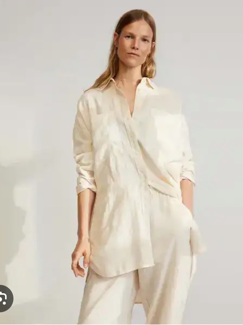 Everlane Way Long Linen Shirt